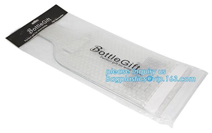 Bottle Protector Bubble Travel Bag,Travel Trip Bag With Bubble Inside And Double Zip lockks,Sleeve Travel Bag - Inner Skin