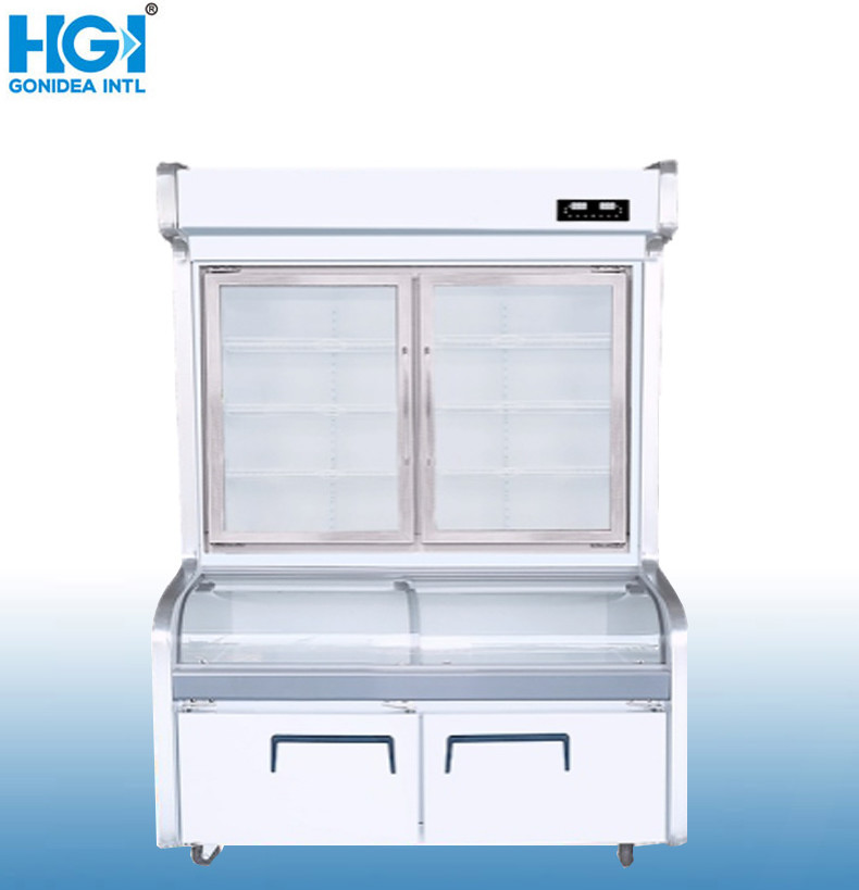 Big Capacity Commercial Refrigerator Vertical Beverage Hotpot Showcase Hcd-2000s