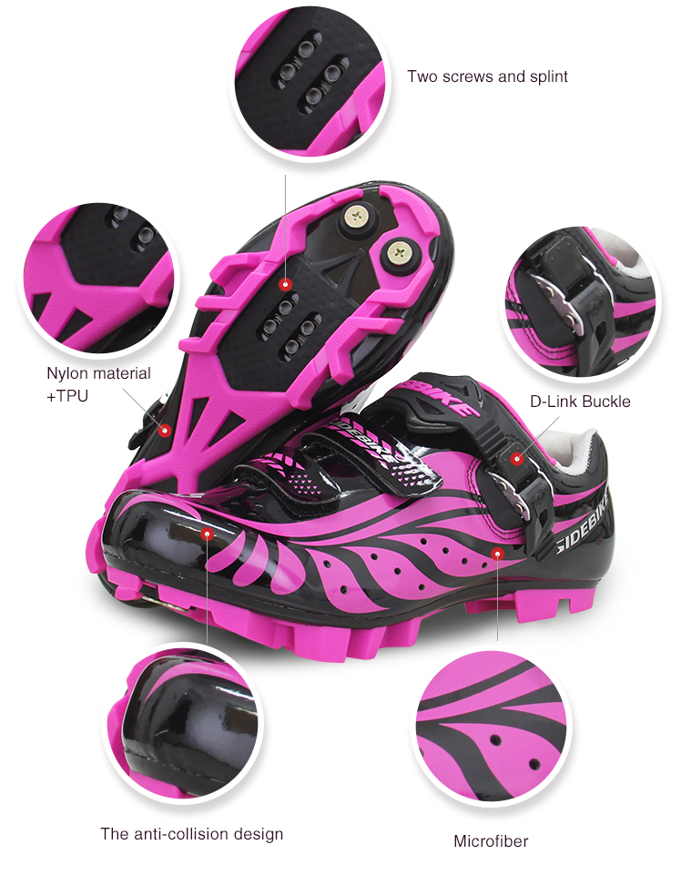 Sidebike MTB Mountain Bike Mesh Indoor Fitness Cycling Shoes Mens Womens SPD