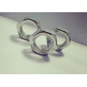 1.5mm Pitch 18mm Thin Hexagon Nuts Electroplating White Zinc With Widths Across