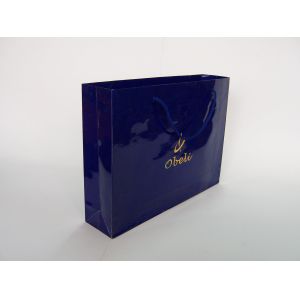 China Custom Recycling White Paper Shopping Bags With Handles on sale