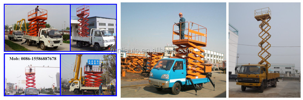 DFAC 4x2 Hand Operated High Altitude Lift Truck 8m 10m Double Cabin