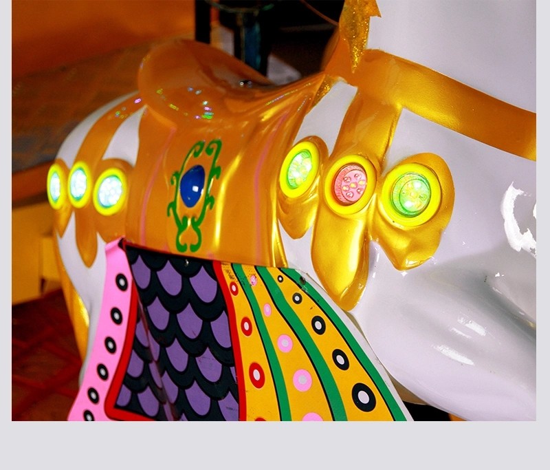 Classic Wagon Simulator Kids Arcade Machine / Coin Operated Kiddie Horse Ride