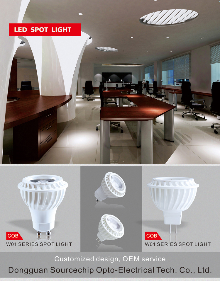LED gu10 5w spotlight led jewelry cabinet light