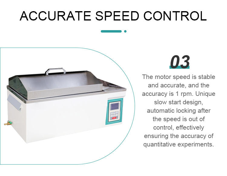 High Accuracy Water Baths Shaker 31L with Two Temperature Sections and PID Control