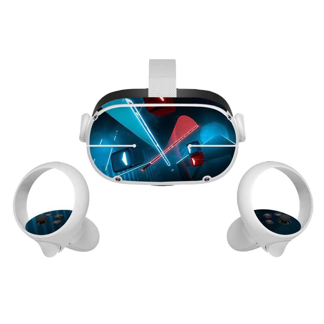 2021 new for oculus quest 2 sticker handle protective film Protective Skin Decals PVC Removable for VR all-in-one glasses
