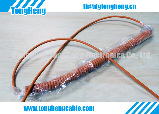 Water Proof Elastomer TPE Sheathed Customized Marine Spiral Cable Rated 105C