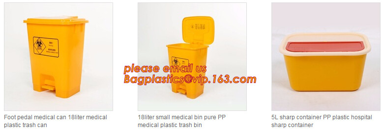 PP Medical Sharp Containers 5L Waste Container, Medical Sharps Square Sterile Container, Plastic medical disposal bin bo