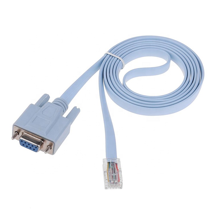 1.8M RS232 DB9 PIN Female to RJ45 Network Console Cable for Cisco Router Switch