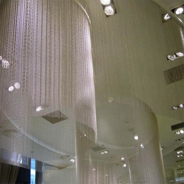 Stainless steel ball beaded curtain