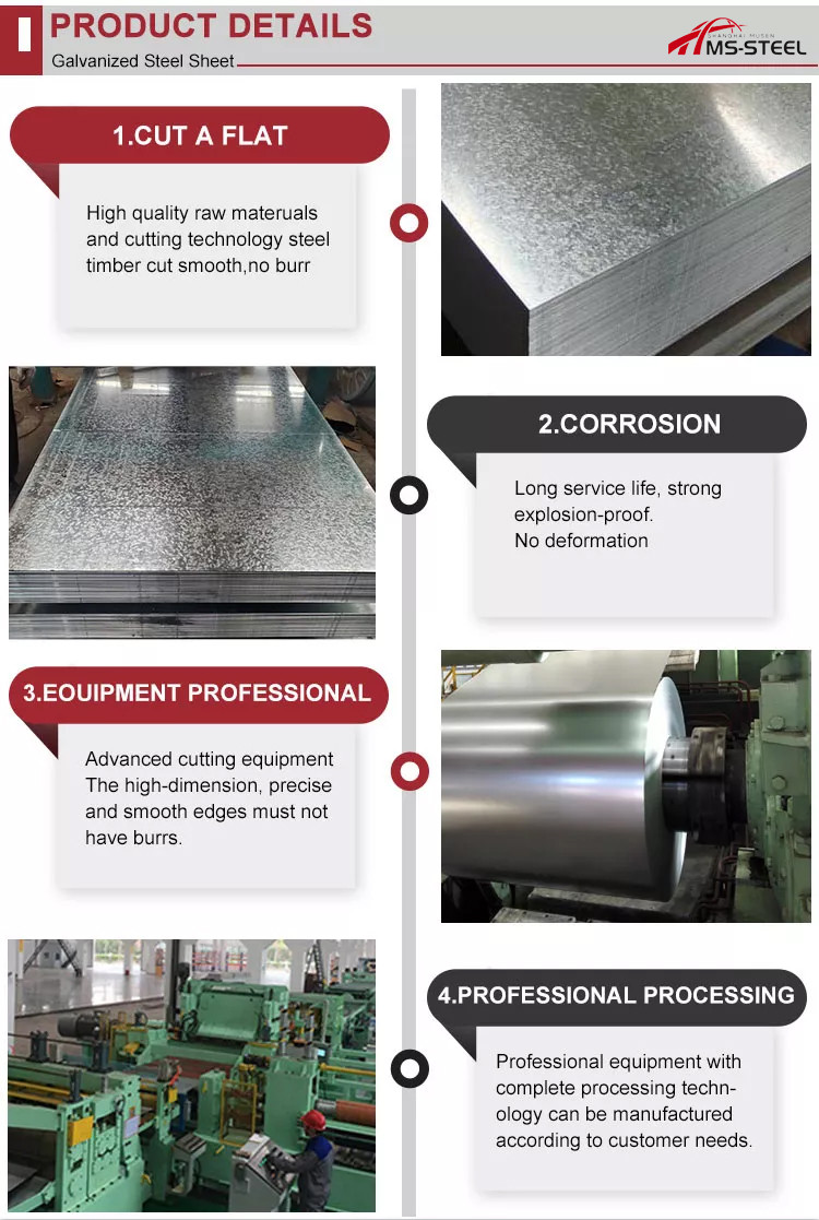 Metal Galvanized Steel Plate 10mm 3mm Hot Dipped