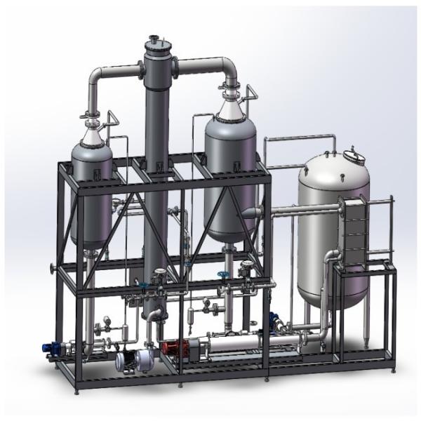 Stainless Steel Multi-Effect Falling Rising-Film Evaporator for Gelatin Direct