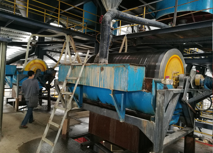 accuracy 3000 KG Wet Magnetic Drum Separator for Hematite Concentration Equipment