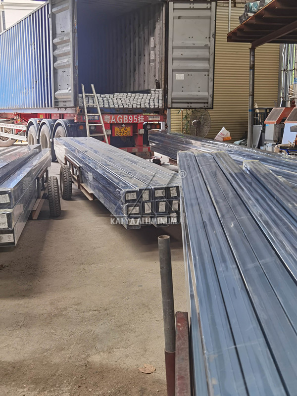 Curtain Wall Structure Aluminium Alloy Profile For Double Glazing Glass Panel Facade