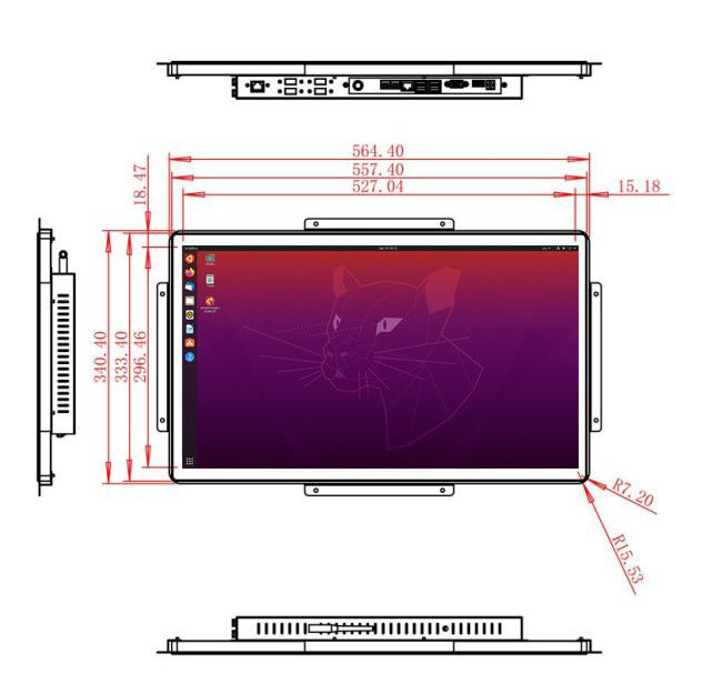 23.8-Inch Linux Embedded Vision Hub for Command Centers, Educational Systems, Traffic Management, and Public Information Systems