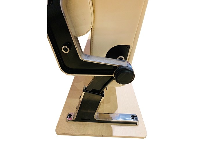 Fabric Upholstery 160mm Auditorium Theater Seats With Wooden Back