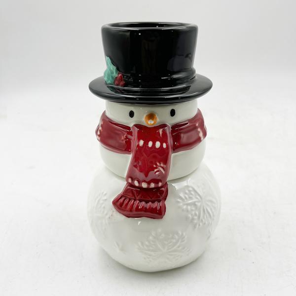 Snowman Ceramic Gift Creative Three Piece Set Of Salt And Pepper Shakers Custom