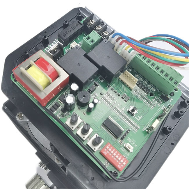Single Phase IP44 Remote Sliding Gate Opener Motor Powder Coated 20m