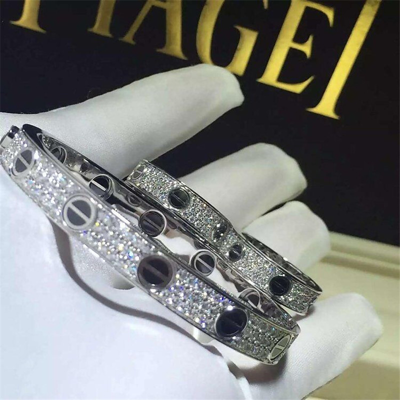 C Black nail full sky star bracelet 18k gold white gold yellow gold rose gold Jewelry factory in Shenzhen, China