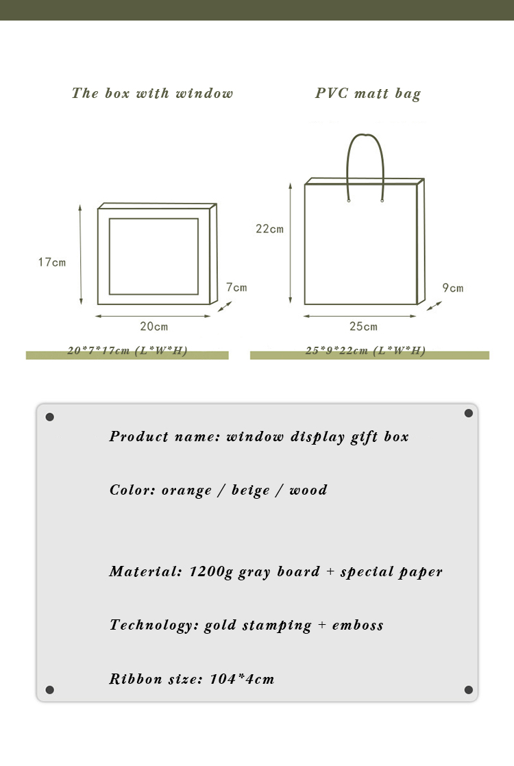 Varnished Window Cardboard Gift Packaging Box With Window 1200g