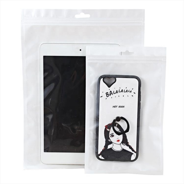 Electronic Packaging Clear Front Plastic Ziplock Bags Made Of OPP / CPP Material Structure