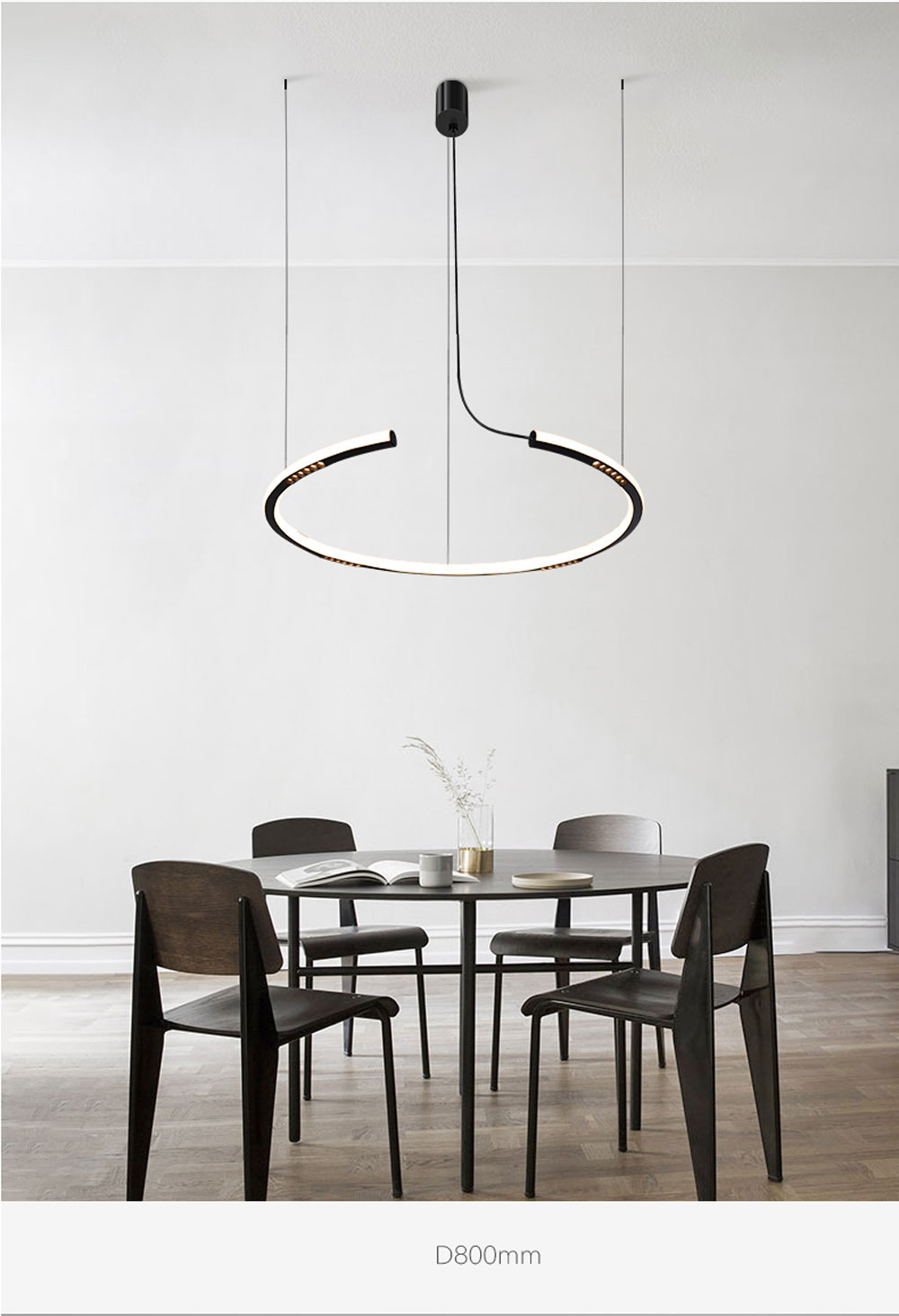 Modern Designer LED Pendant Lighting Nordic Brief Liner Pendant Lamp Anti-Dazzle Hanging Light(WH-MI-457)