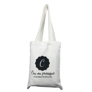 Screen Printing Plain Handle 8oz Canvas Tote Bag