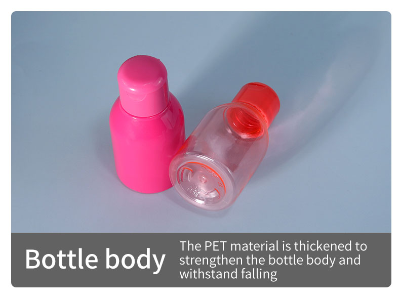 Customized 60ml PET Bottle Cosmetic Lotion Empty Bottles Screen Printing For Cosmetic Products