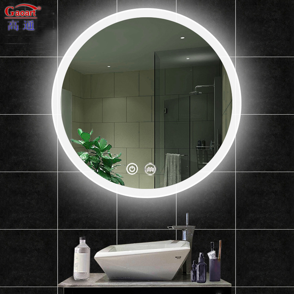 Full Size Unbreakable Glass Mirror for Top Fashion Ornate Safety in Hotel LED Mirror
