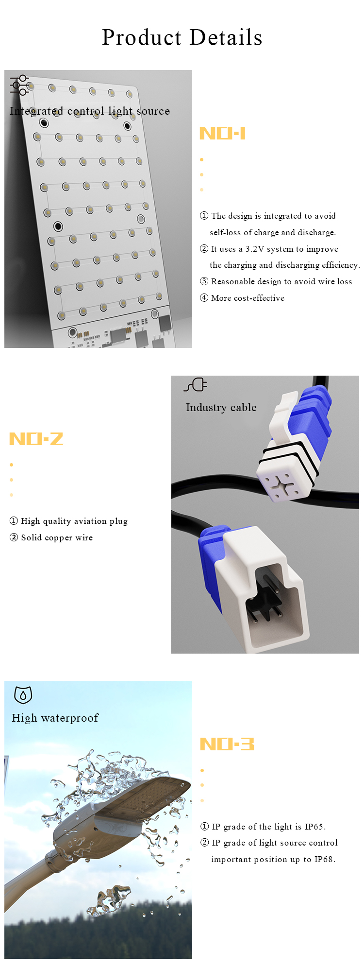 LED solar street light