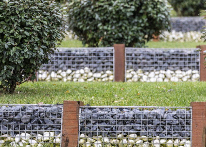 High Strength Eco Durable Galvanized Gabion Baskets Easy Install Landscape Retaining Garden