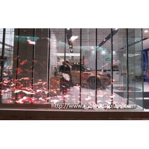 China Indoor Outdoor Transparent LED Screen P3.91-7.82mm 3000CD Brightness on sale