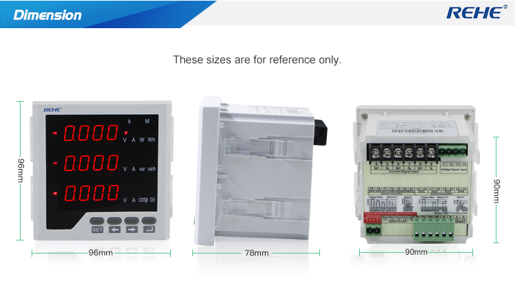 High quality True RMS Digital current voltage frequency amp volt hz multimeters