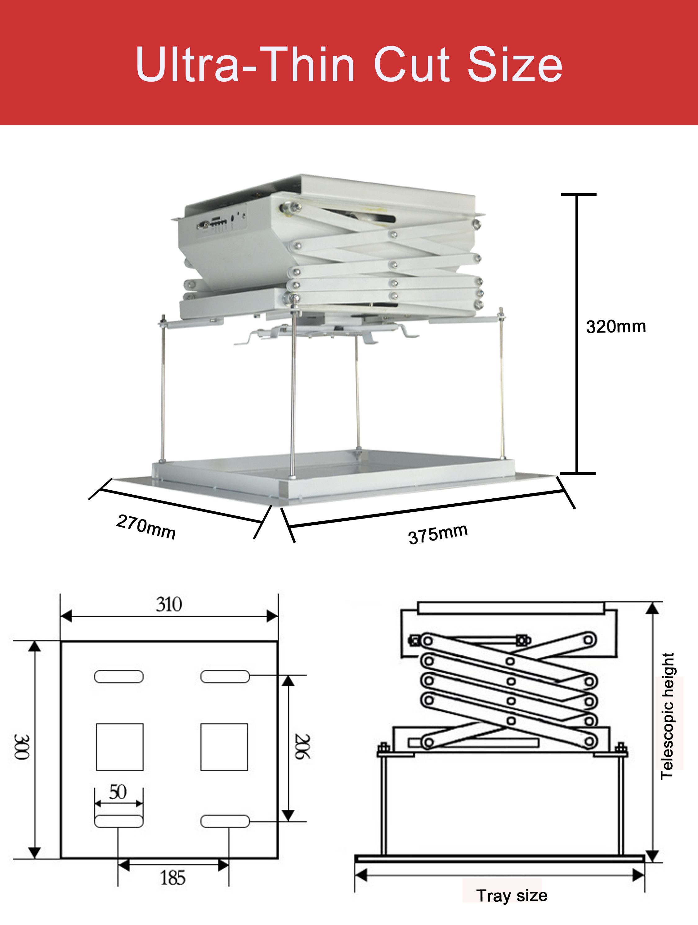 Professional Of Motorized Projector Lift For Neat And Beautiful Conference Room