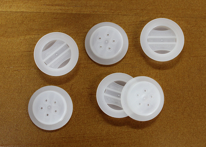 PE Food Grade Small Plastic One Way Valve For Ground Coffee Packaging