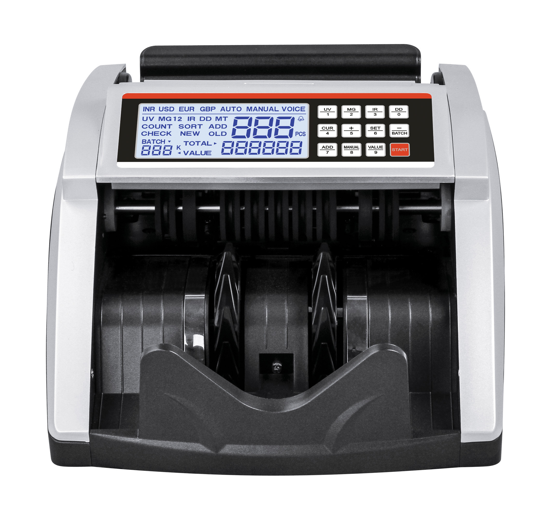 CHEAP BILL COUNTER for Bangladesh Money Counting machine with MG IR UV LCD SCREEN HEAVY DUTY COUNTING MACHINE