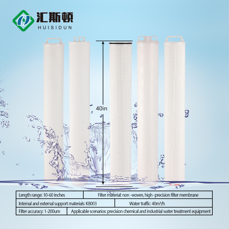 Stainless Steel 304/316 High Flow Water Filter Cartridges for Ground Water Treatment
