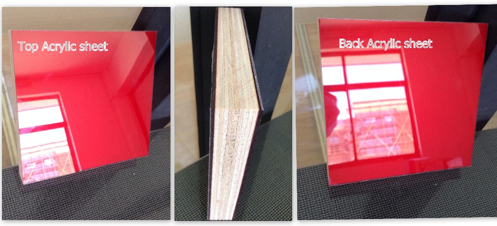 9mm high glossy acrylic board for shopping mall racks
