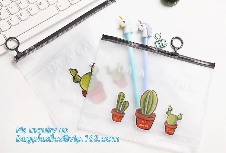 Sale Direct Custom Clear Vinyl Transparent PVC Slider Zip lock Bag, Different Size Plastic Document Bag, Non-toxic odorl