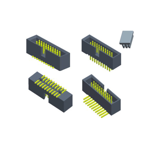 1.27mm Box Header Connector , SMT Surface Mount Pin Header Height 4.9