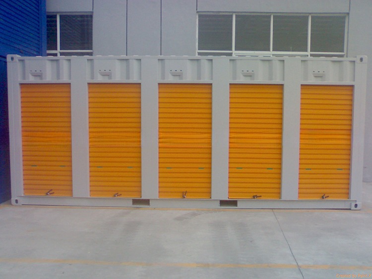 Secure Roller Shutter Side Door Open Pop Up Mobile Shipping 20ft Movable Portable Self Storage for Shipping Containers