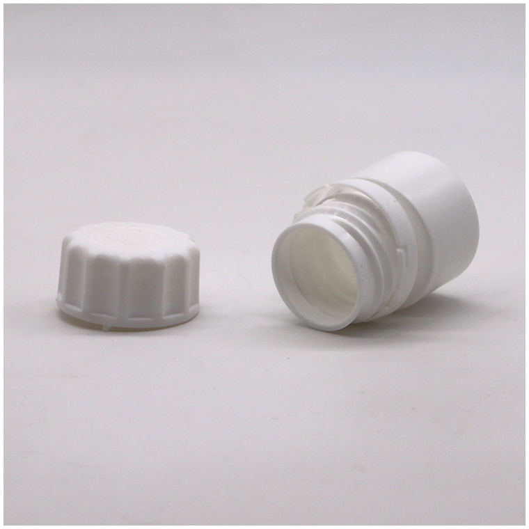 20ml White HDPE Refillable Solid Medicine Capsule Pill Tablet Plastic Bottle Jar for Other Medicine