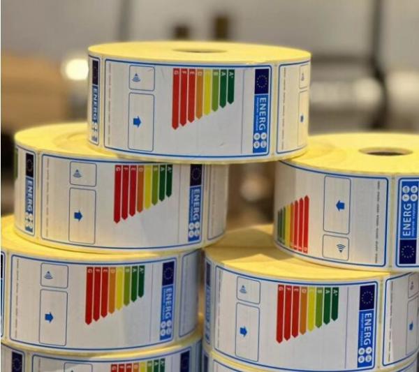 Energy efficiency label energy label adhesive thermal label evergy sticker for