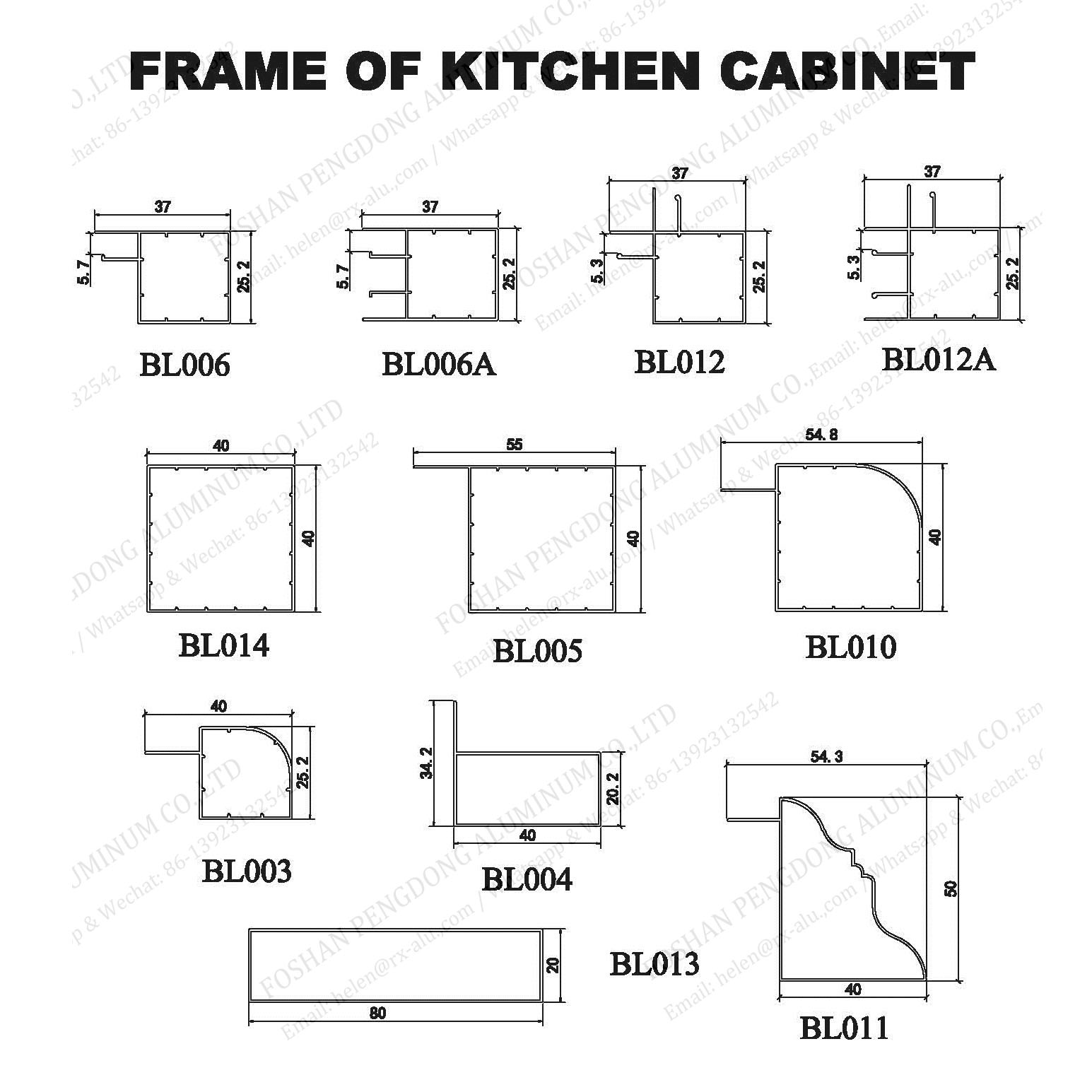 Libya Kitchen Cabinet Anodized Aluminium Profiles With Silver Glossy