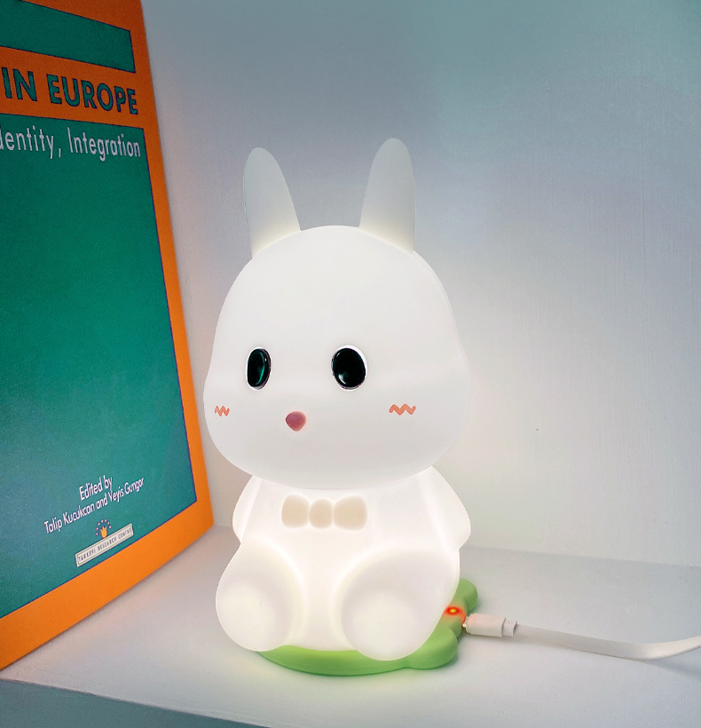 Touch Control Custom Home Decorative Luminous Light Rabbits Animal Lamp LED Night Light