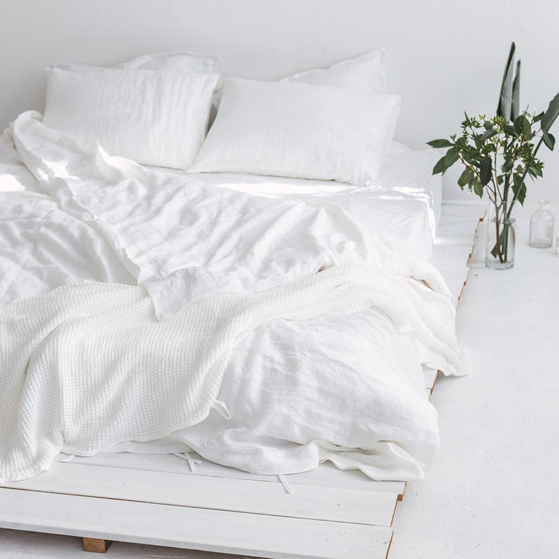 Indulge in our 100% French Linen Bedding Set Duvet Cover Set for a Luxurious Sleep