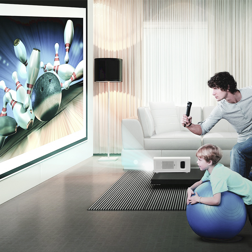 X1 Dark Gray FHD Education Projector 700 ANSI Lumens Android Smart Projector High Bright