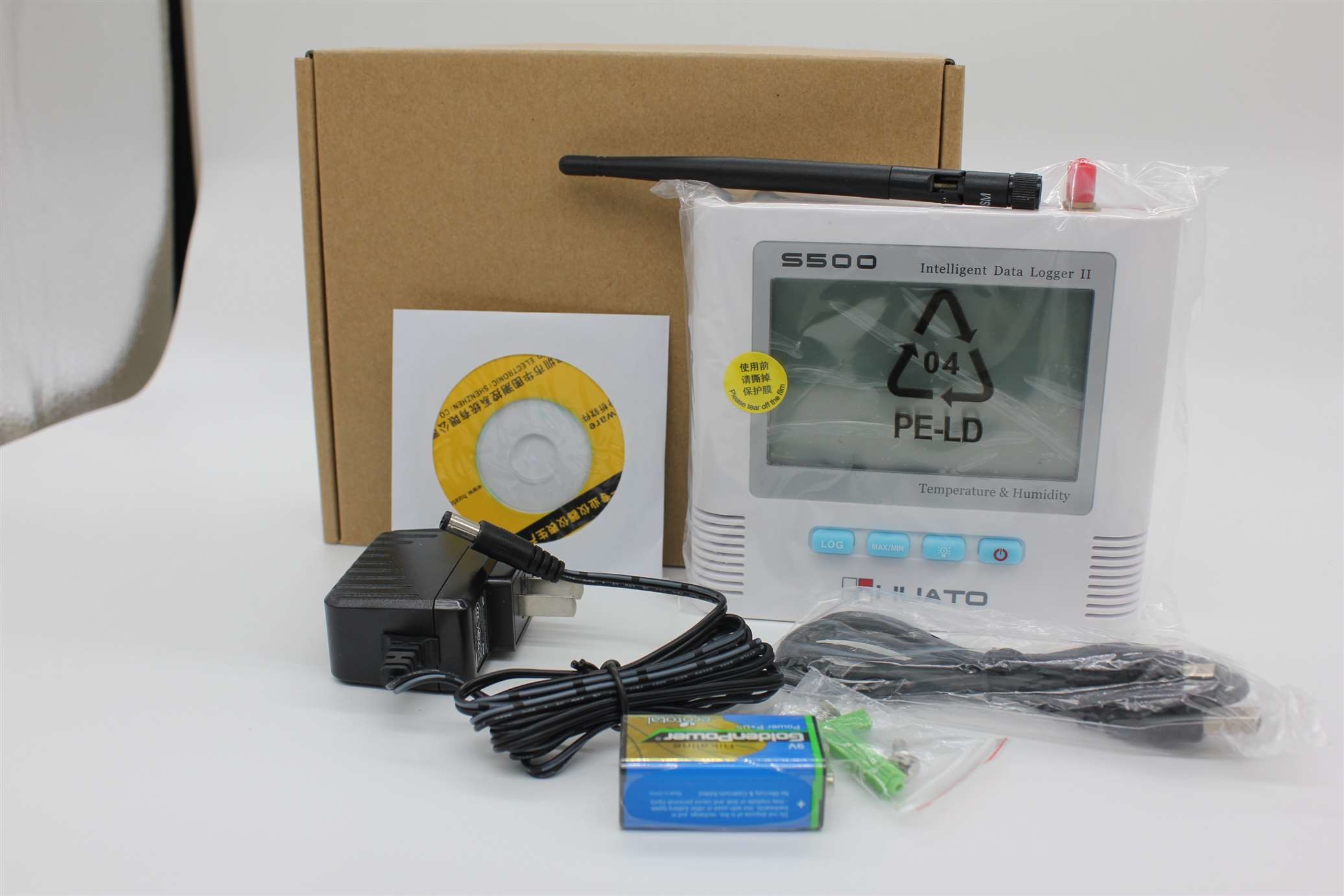 Wireless Temperature And Humidity Data Logger Wifi With Internal Temperature Sensor