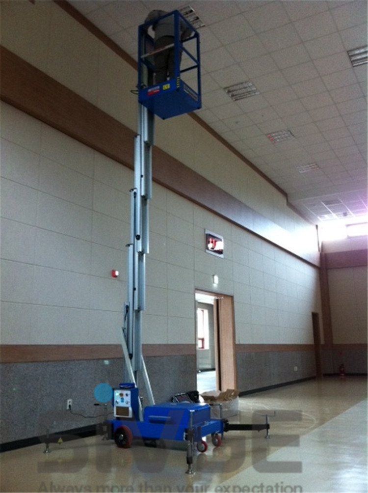 Mobile Lift Platform With 10 Meter Platform , Aluminum Alloy Hydraulic Aerial Lift