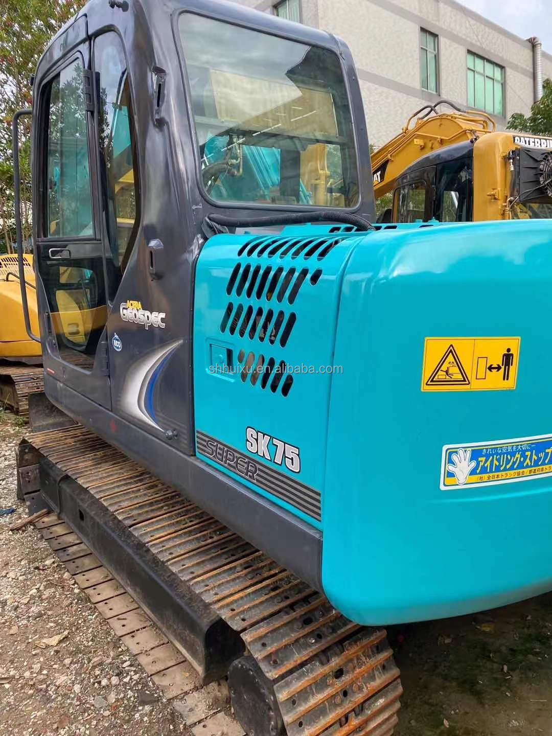 7.5 Ton Blue Paint Used Kobelko Sk75 Second Hand Kobelko Ask75